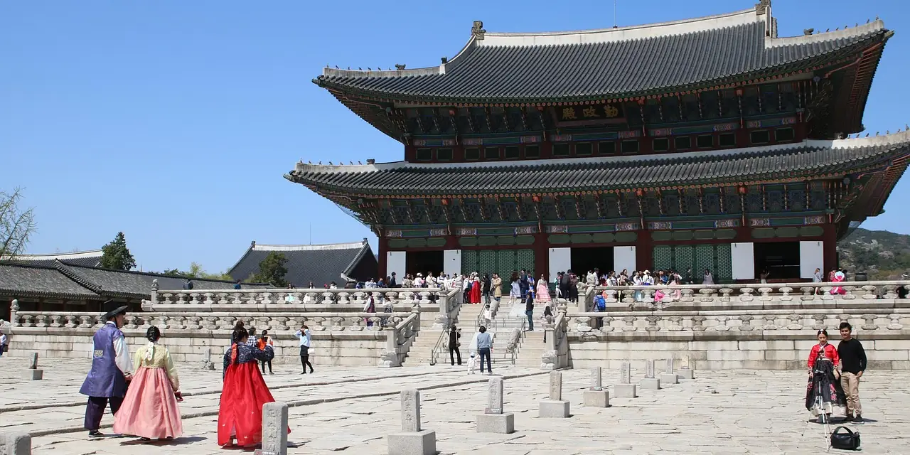 Le palais Gyeongbokgung, à Séoul, en Corée du Sud